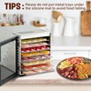 15 Pack Silicone Dehydrator Sheets, Fruit Leather Trays, 14.4" x