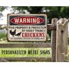 Chicken Coop Sing - Property Protected Chickens - Funny No