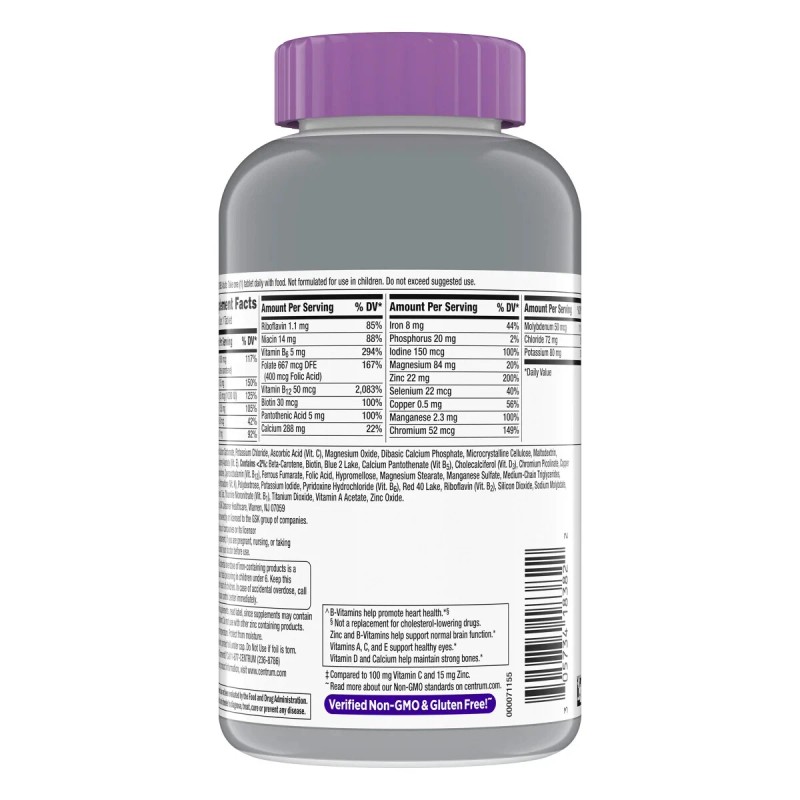 Centrum Silver Women 50+ Immune Support Multivitamin, 275 Tablets