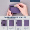 VON HEESEN Credit Card Holder Credit Card Holder, Violet, Mini