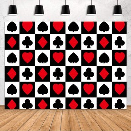 Poker Casino Themed Backdrop 5x3ft