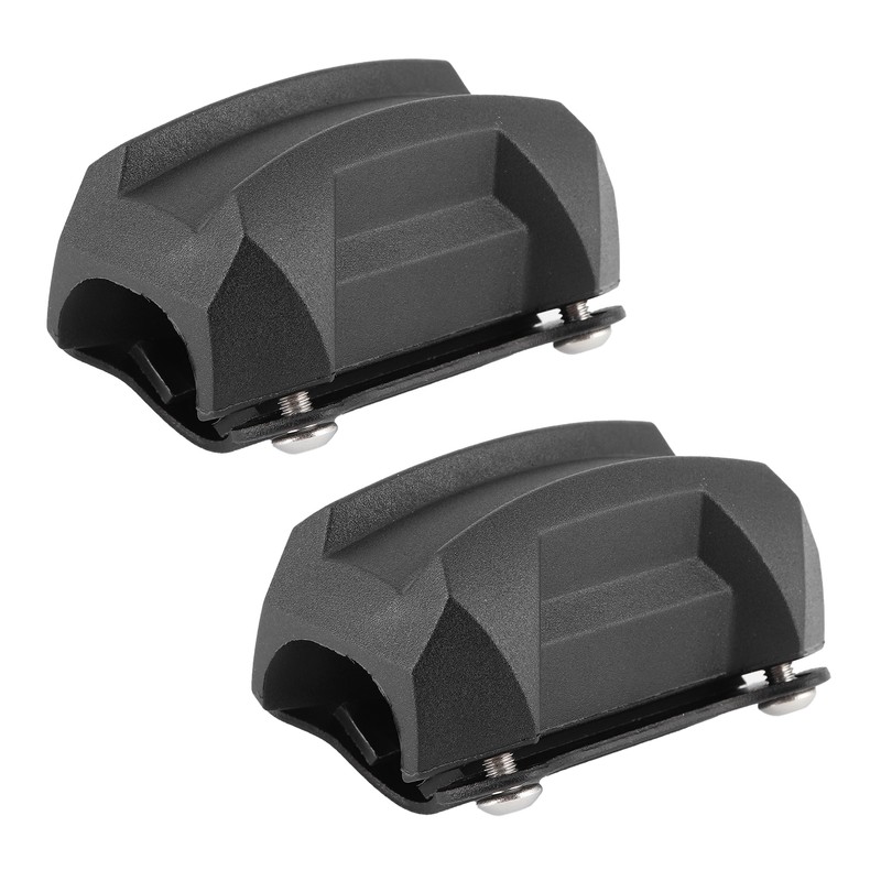 25mm/1in Motorcycle Bumper Guard Anti Drop Rubber Protector Universal Fit