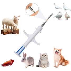 JZLHGOFYTD Animal Microchip EM4305 134.2KHz FDX-B ISO11784/11785 Universal Standard Pet ID Microchip for Dogs and Cats (1.4 X 8 mm, 100 Pack)