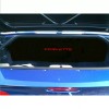 MIDWEST CORVETTE Corvette Red Script Emblem Trunk Compartment Divider C5