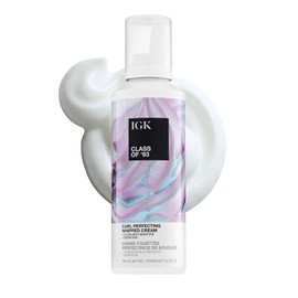 IGK Crema Batida Perfeccionadora de Rizos 5.5 oz - Potenciador de Rizos - Desenredante - Curly