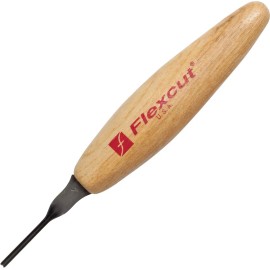 Flexcut Micro Deep U-Gouge Wood Carbon Steel Carving Fixed Blade Knife Tool MT27