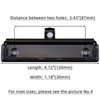 RILOMBAO 6 Pack Black Metal Clipboard Clips 4.72" (12cm) Mountable
