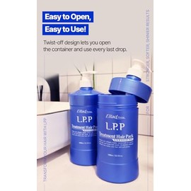 K-Beauty Ellad LPP Hair Repair Treatment 33.8 Ounce – Korean Professional Formula with Hydrolyzed Keratin, Collagen, Argan Oil & Grape Seed – Deep Moi