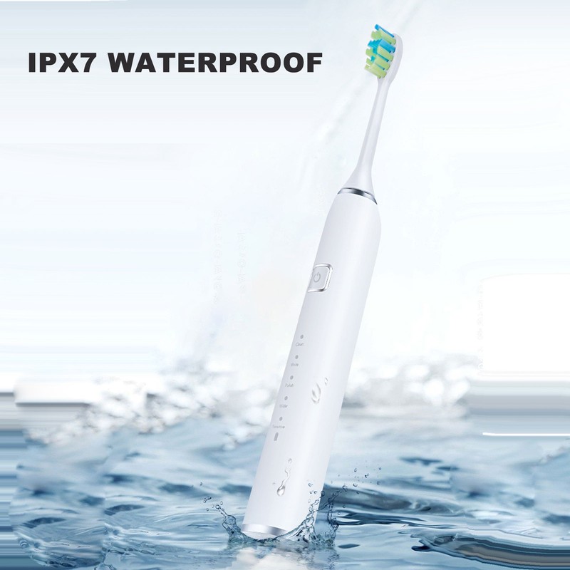 Electric Tooth Brush 5 Modes IPX7 Waterproof Charging Base 1200mAh