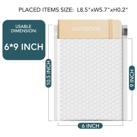 Metronic Bubble Mailers 6x10 Inch 25 Pack Usable Size 6x9" Self-Seal Padded Envelopes Cushioning Bubble Mailers for Shipping, Mailing, Packaging for Business, White Bulk #0