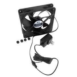 Coolerguys Quiet AC Powered Receiver/Component Cooling Fan Kits (80mm)