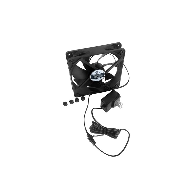 Coolerguys Quiet AC Powered Receiver/Component Cooling Fan Kits (80mm)