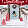 22PCS Christmas Garage Door Decorations Magnets, Christmas Snowman Magnets Stickers,