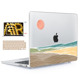 YSCLBAHUK Compatible with MacBook Pro 14 inch Case 2024-2021 Release M4/M3/M2/M1 Pro Max A3185 A3401 A3112 A2918 A2992 A2779 A2442, Hard Case+Screen Protector+Trackpad Sticker+Keyboard Cover, Sunset
