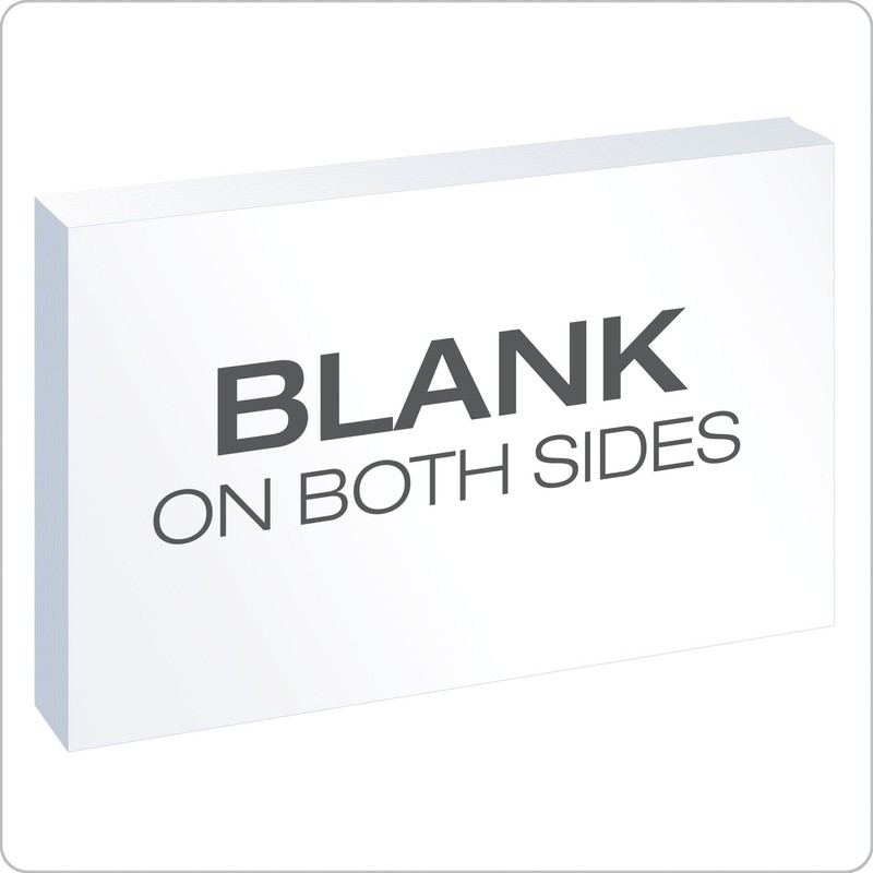 Oxford Blank Index Cards, 4" x 6", White, 100/Pack