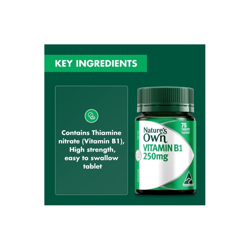 Nature's Own Vitamin B1 250Mg 75 Tablets