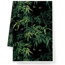 Niyorayna Funny Black Cats Kitchen Hand Towel Decor Cat Gifts for Women Cat Mom Lover Lady,Cats Themed Dish Towels Baking Cooking Drying Cloth Birthday Gifts for Her,Cute Hand Towel Bathroom Decor-19