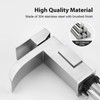 Faustina Wide Open Spout Waterfall Bathroom Faucet Single Handle,Single Hole