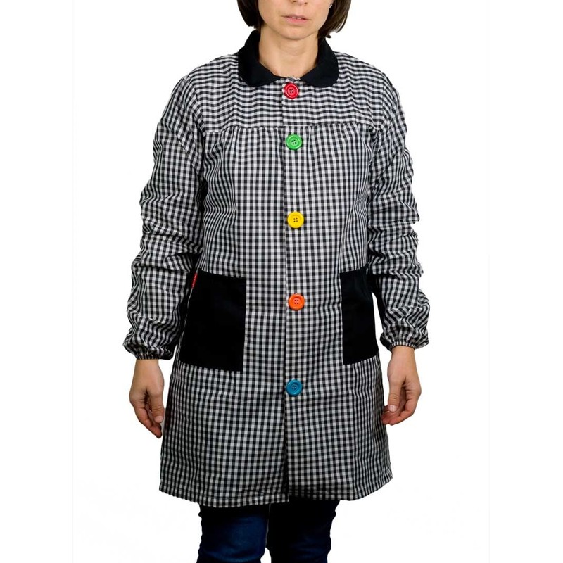 KLOTZZ Nursery Painting Apron for Nursery, Checked Craft Coat, Women,