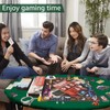 Felt Card Table Game Cover 36.2 Inch Round Tablecloth Poker