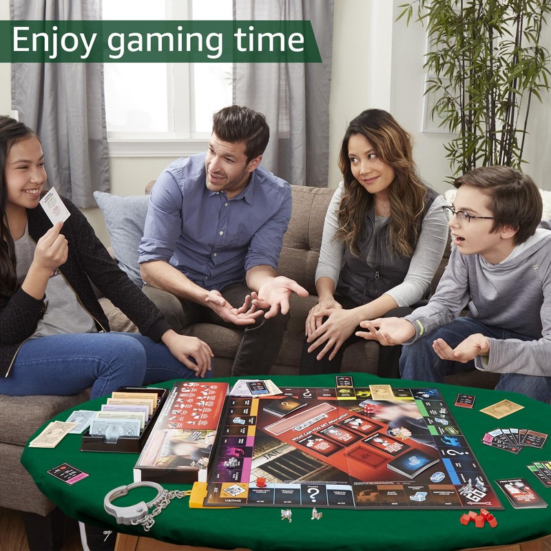 Felt Card Table Game Cover 36.2 Inch Round Tablecloth Poker