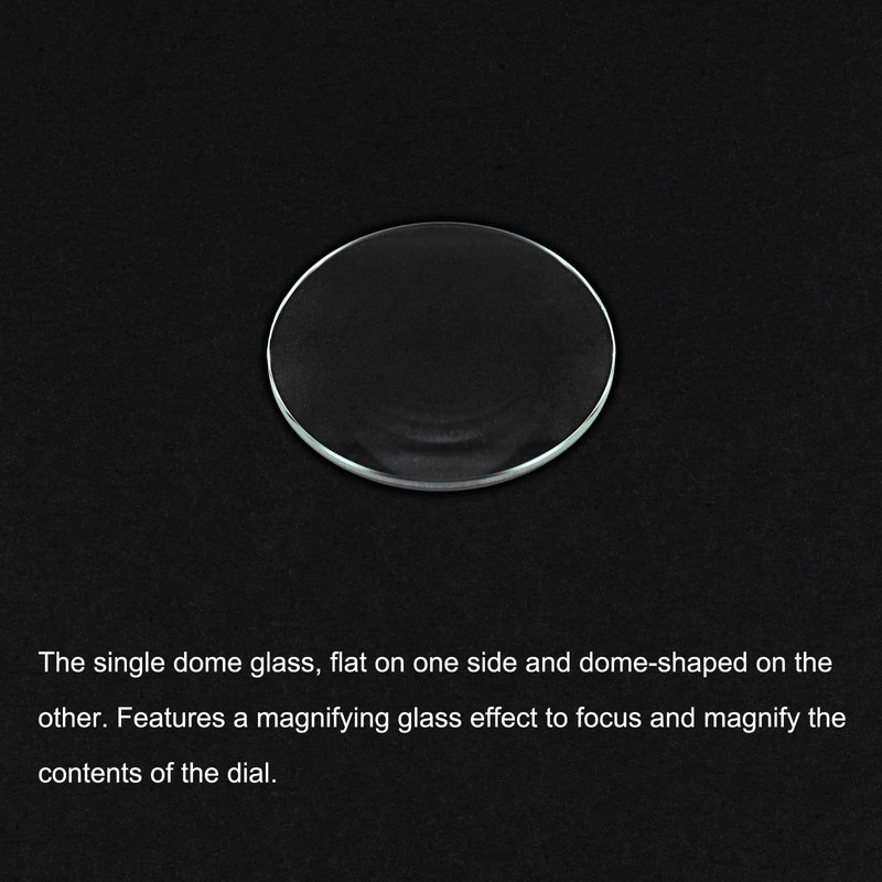 sourcing map 8 Pack 27 mm Crystal Lens Single Dome