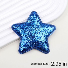 Independence Day Bow Hair Clips – 6pcs Glitetr Star Hair Clip Set - Blue Red Patriotic Alligator Clips for Girls for Baby, Toddler & Women 4th of July Hair Accessories USA Flag Party Hairpins