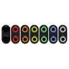 AutoLöc Power Accessories Oval Black Anodized 12V Momentary Push Button