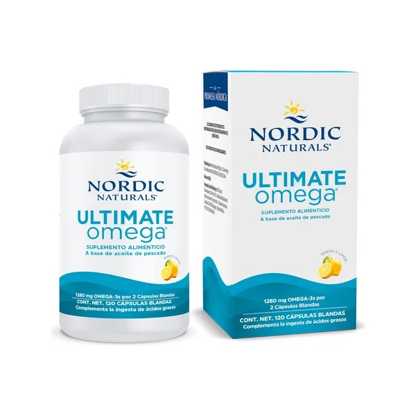 Nordic Naturals Suplemento Ultimate Omega, 1280 Mg de Omega, 120