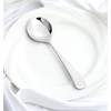 Soup Spoon, 4 Pcs Stainless Steel tablespoons, Heavy Duty Round