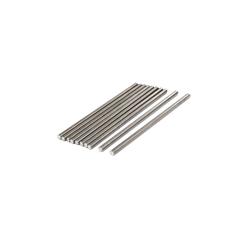 sourcing map 304 Stainless Steel Full Threaded Rod Attachment M8