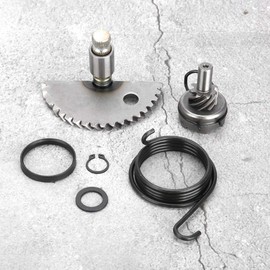 Kickstarter Gear Assembly, Kickstarter Kit, Kick Starter Shaft, Aluminum Kick Starter Shaft Intermediate Wheel Assembly Kit for GY6 50CC 80CC 139QMB Scooter Moped
