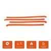 carmotion88 ABS Orange Car Interior Door Panel Strip For Toyota