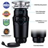 Eco Logic 10-US-EL-4-3B Garbage Disposal with Removeable Splash Guard, Attached
