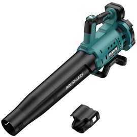 Cordless Leaf Blower for Makita 18V Battery, 480 CFM Electric Blower with Brushless Motor, 6 Variable Speed Up to 130MPH, Digital Display Control Handheld Blower for Lawn Care, Yard(No Battery)