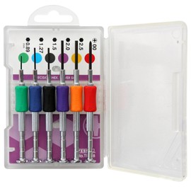 VESSEL Precision Screwdriver Set TD-58 / H0.89, H1.27, H1.5, H2.0, H2.5, 00