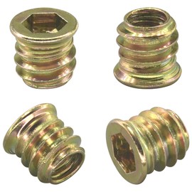 60 PCS Threaded Insert Nuts,Hex Socket Screw-in Nuts for Wooden Furnitures (M8)