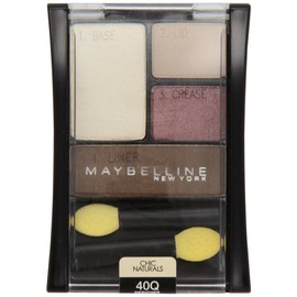 Maybelline New York Expert Wear Eyeshadow Quads, 40q Designer Chocolates Chic Naturals, 0.17 Ounce