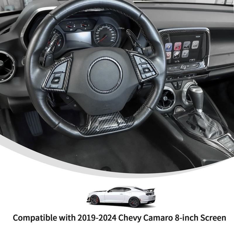 Linskip Steering Wheel Kit Compatible with Chevy Camaro 2016-2024, (8''