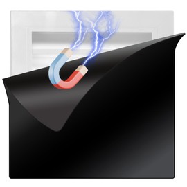 2 Pack Magnetic Vent Cover 12" X 12" Black Extra Strong Magnet Cover Register Vent Cover Air Vent Covers Vent Blocker for Complete Seal, Wall, RV, HVAC, Only Fit for Magnetic Metal Vent (12 inch)