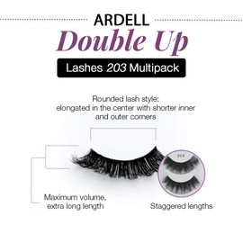 Ardell False Eyelashes 4 Pack Double Up 203, 1 pack (4 pairs per pack)