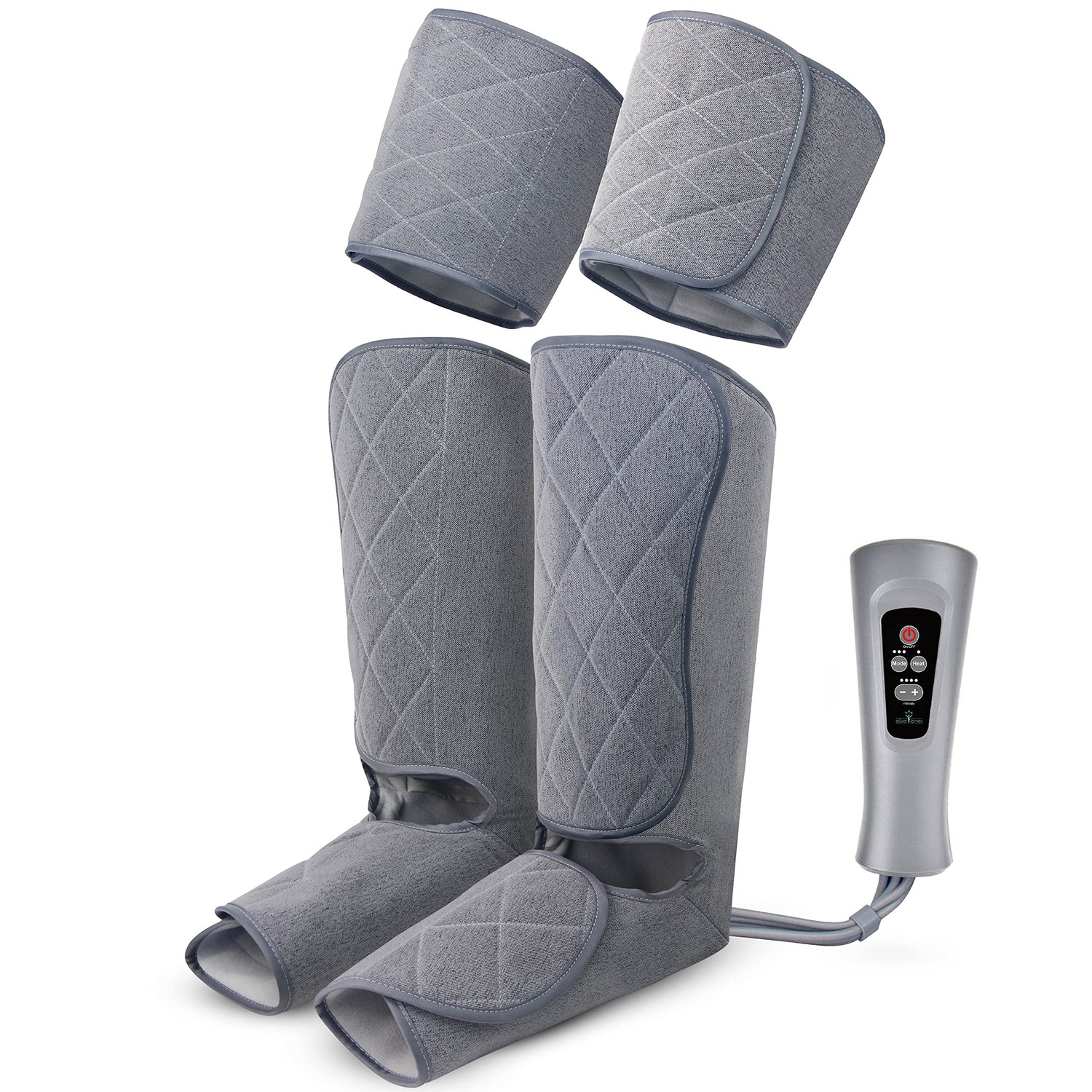 Oliver James Leg Massager with Heat and Compression Foot, Thigh and
