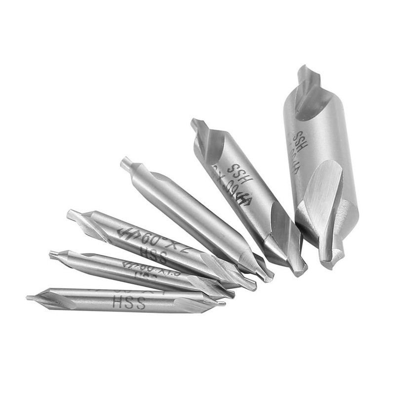 DingGreat 6 Pieces HSS Centre Drill Bit Set, 1/1.5/2/2.5/3/5 mm