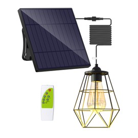 INTELAMP Solar Pendant Lights for Outdoor Use, Indoor 4000 mAh Solar Lights for Outdoor Hanging with Remote Control, Solar Pendant Lights for Outdoor Use for Garden, Patio, Balcony, Gazebo