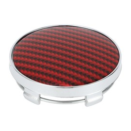 A ABSOPRO Hub Caps 60 mm Universal Plastic Wheel Hub Caps OD 60 mm ID 55 mm Red