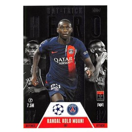 Match Attax Extra 2023 2024 Randal Kolo Muani Hat Trick Hero Trading Card