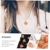 TEHAUX 3sets Heart Shape Aroma Oil Necklace DIY Hanging Pendant