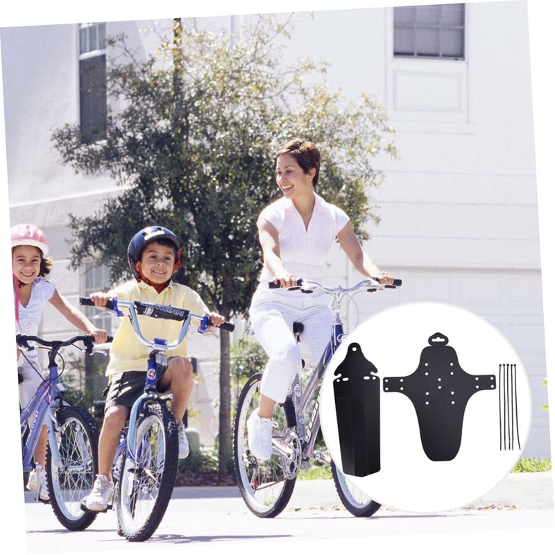 BESPORTBLE Adjustable Plastic Bike Mudguard for Mountain Biking Front and