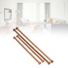 Pack of 4 Hanging Rods, Sandalwood Round Clothes Rail, Wooden