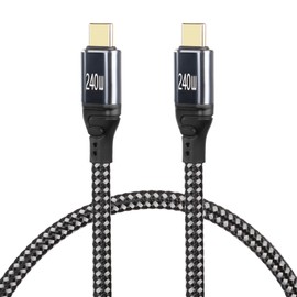GELRHONR USB C auf USB C Kabel 240W, PD3,1 (48V 5A) USB Typ-C Schnellladekabel, USB 2,0 480 Mbps Datenübertragung, für Typ-C Laptop, Hub, Docking und mehr (0.5M/1.6Ft)
